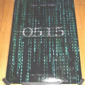 Original Vintage “Matrix Reloaded” Mylar movie poster